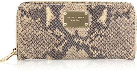 michael kors python wallet beigh orange|michael kors wallet orange.